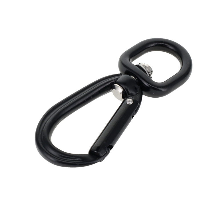 Ａ*様 再販なし【VAINON】Destroyed Carabiner Neck C5830 Black, Non Lock Swivel Carabiner, Aluminum