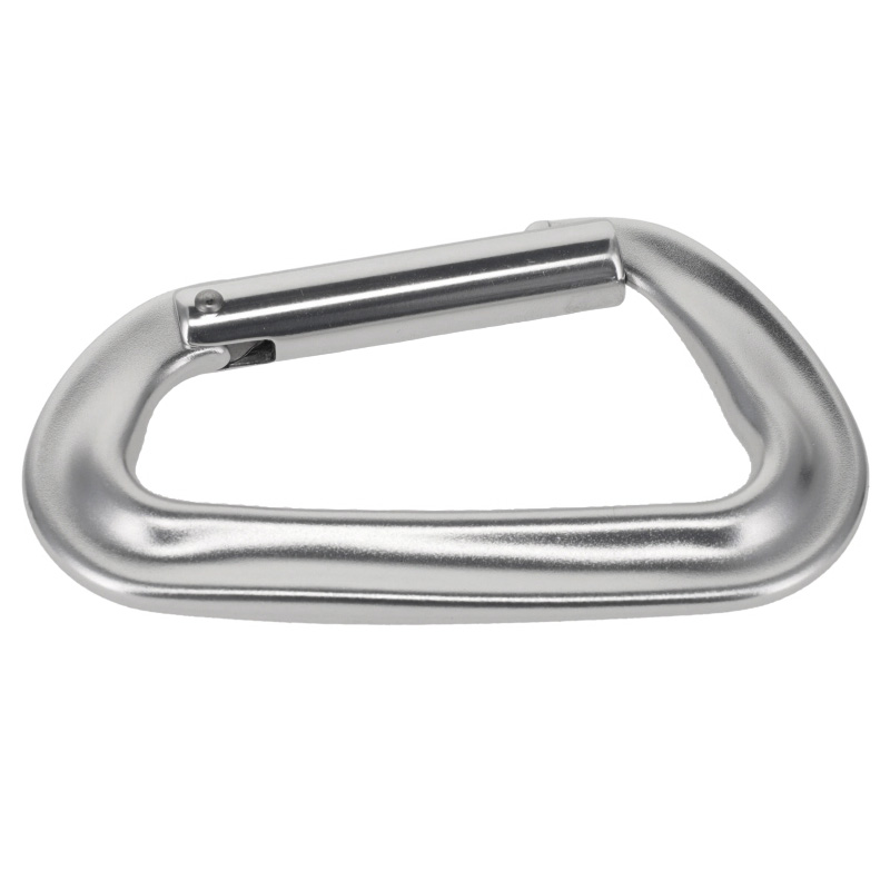 C5980 Silver Semi-Matte, Non Lock Carabiner, Aluminum