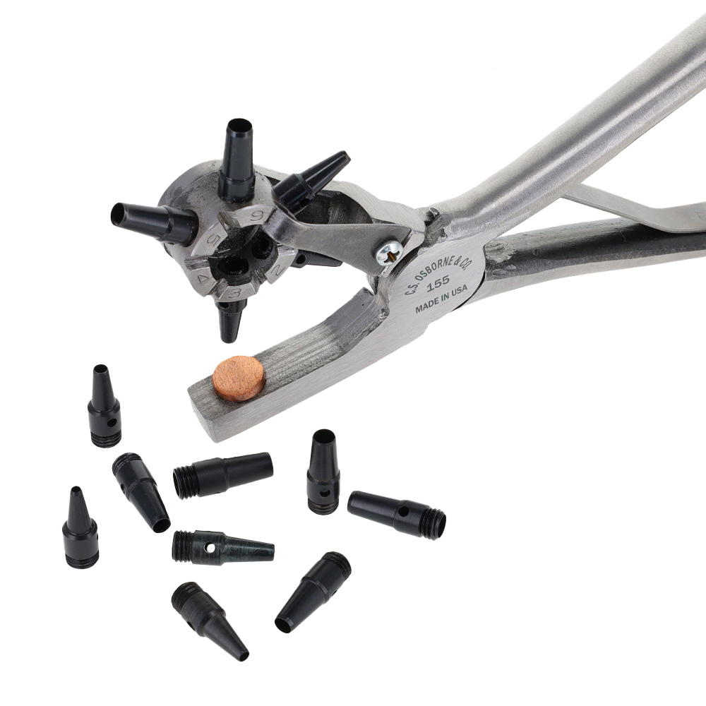 CS Osborne, 155 Revolving Punch Replacement Tubes & Anvil