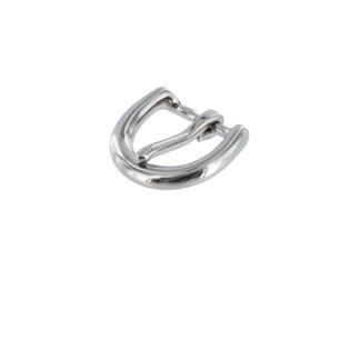 10168 3/4" Nickel Plate, Heel Bar Buckle, Solid Brass