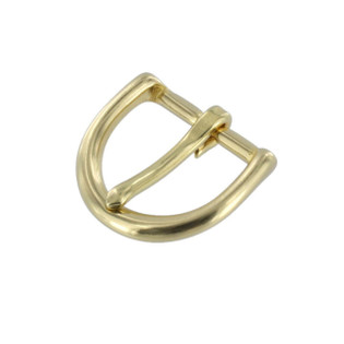 B3076 27mm Natural Brass, Heel Bar Buckle, Solid Brass