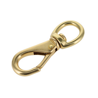 251 5/8" Natural Brass, Swivel Lever Snap, Solid Brass-LL