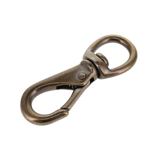 251 5/8" Antique Brass, Swivel Lever Snap, Solid Brass-LL