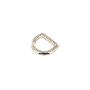 G11971  12.7 X 13mm, Light Gold Plate, D-Ring, Solid Zinc