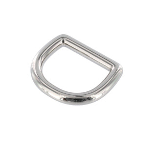 B6854 1" Nickel Plate, D-Ring, Solid Brass-LL