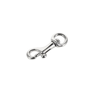45 1/4" Nickel Plate, Swivel Bolt Snap, Solid Brass-LL