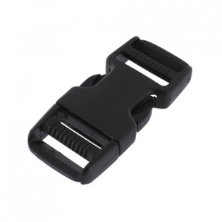 Plastic Clasp Side Release Buckle Black 2 Inches Webbing Strap 