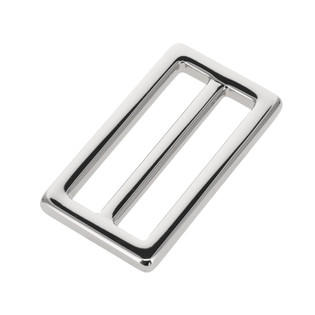 B7102 1 3/4" Nickel Plate, Square Double Loop, Solid Brass-LL
