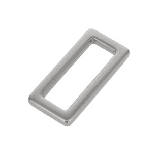 B7103 1 3/4" Nickel Matte, Square Single Loop, Solid Brass-LL