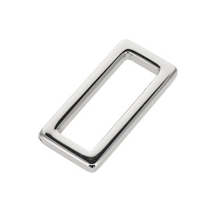 B7103 1 3/4" Nickel Plate, Square Single Loop, Solid Brass-LL