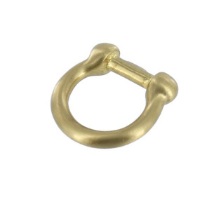 H06A Brushed Brass, Ring, Solid Brass-LL