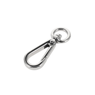 4000N 3/8" Nickel Plate, Swivel Lever Snap, Solid Brass