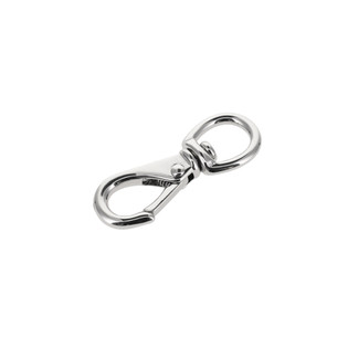 221 3/8" Nickel Plate, Mini Swivel Lever Snap, Solid Brass-LL