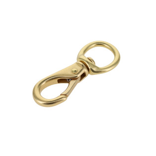 231 1/2" Natural Brass, Swivel Lever Snap, Solid Brass