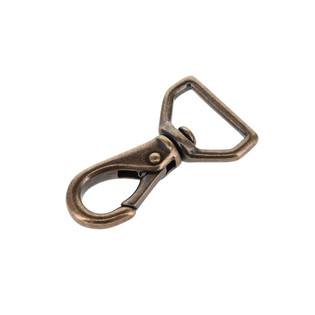 230 Antique Brass, Swivel Lever Snap, Solid Brass-LL, Multiple Sizes