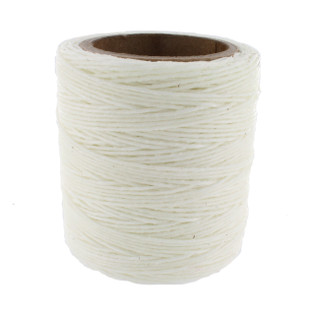 Maine Thread, Twisted Waxed Cord, 70 yard spool, White