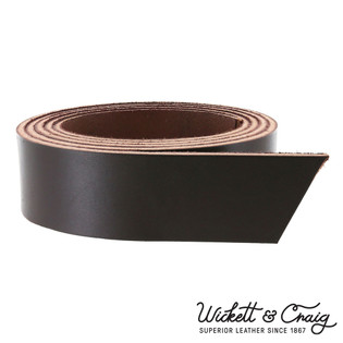 Wickett & Craig English Bridle Leather Strap, Dark Brown, 55" to 60" Long, 8-10oz & 10-12oz