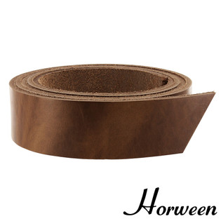 Horween Chromexcel Leather Strap, Natural, 55" to 60" Long, Multiple Weights
