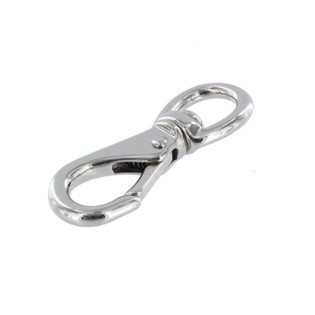 241 7/16" Nickel Plate, Swivel Lever Snap, Solid Brass-LL