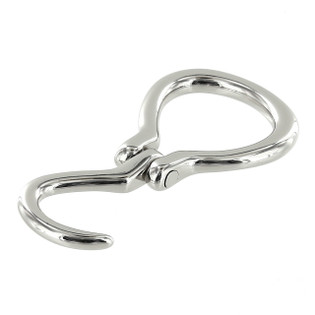 B3301 1 1/4" Nickel Plate, Hoof Pick Buckle, Solid Brass-LL