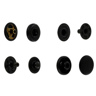 Premium Quality Standard Spring Snap Fastener Black