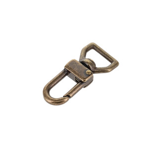 510 Antique Brass, Swivel Lever Snap, Solid Brass-LL, Multiple Sizes