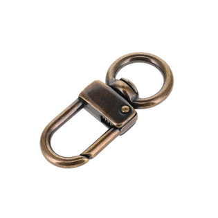 521 5/8" Antique Brass, Swivel Lever Snap, Solid Brass-LL