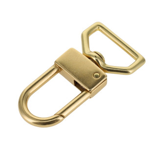 530 1" Natural Brass, Swivel Lever Snap, Solid Brass-LL