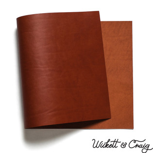 Wickett & Craig English Bridle Leather Panels, Chestnut