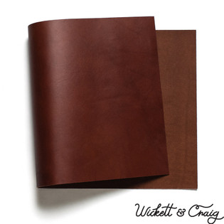 Wickett & Craig English Bridle Leather Panels, Medium Brown
