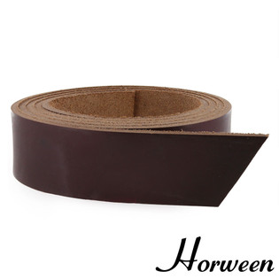 Horween Chromexcel Leather Strap, Burgundy, 55" to 60" Long, Multiple Weights