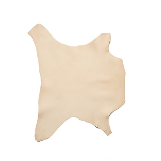 Korba Buffalo Calf, Burnishable Veg Tanned Hide, Natural
