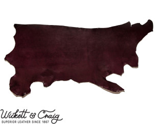 Wickett & Craig English Bridle Leather, Side, Eggplant