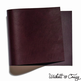 Wickett & Craig English Bridle Leather Panels, Eggplant