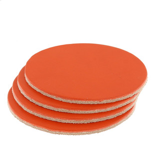 Leather Coasters, Wickett & Craig English Bridle, Circle, Carrot (4pc set)
