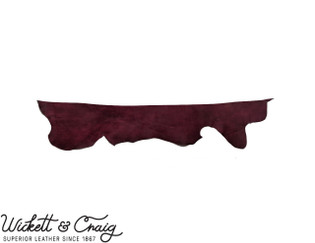 Wickett & Craig Traditional Harness Leather, Belly, Burgundy