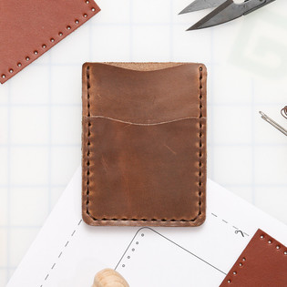 Cute DIY Leather Access Card Holder Kits DIY Leather Project DIY Leath –  Feltify