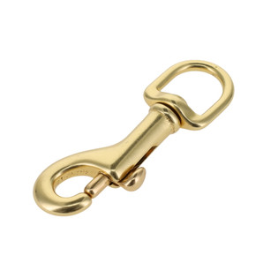 3001A 1/2"  Natural Brass, Swivel Bolt Snap, Solid Brass-LL