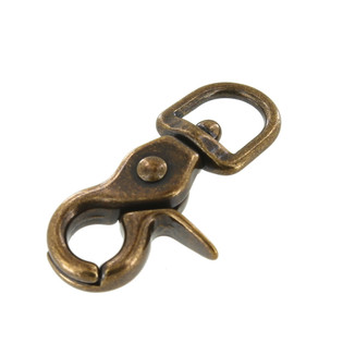 Solid Brass Swivel Snap Hook at MechanicSurplus.com