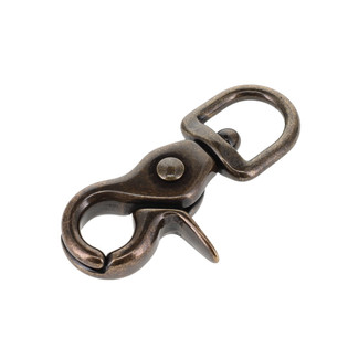 3002A 1/2" Antique Brass, Swivel Trigger Snap, Solid Brass-LL