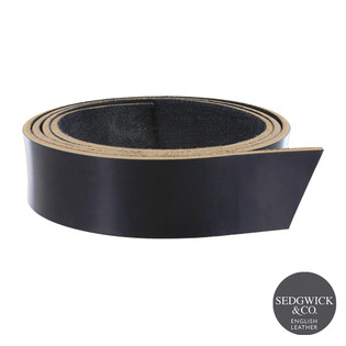 Sedgwick English Bridle Leather, Strap, Navy, 53" to 60" Long, 9-10oz