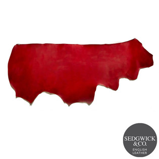 Sedgwick English Bridle Leather, Side, Red