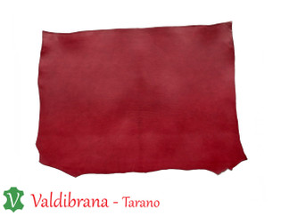 Valdibrana Conceria, Tarano, Italian Vachetta Leather, Double Shoulder, Carmine Red