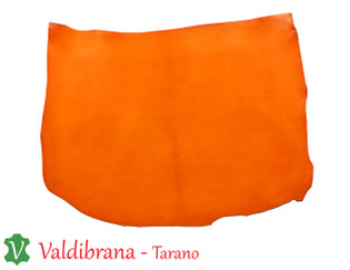 Valdibrana Conceria, Tarano, Italian Vachetta Leather, Double Shoulder, Tiger Orange