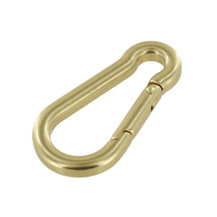 B9757 PVD Black Matte, Carabiner, Solid Brass-LL 