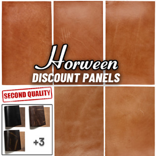 Assorted Horween Chromexcel Leather Panels, Heavy Weight, 10 pack, 6.5" x 11"