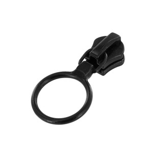 Riri Ring Zipper Pull, Black, Multiple Sizes