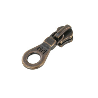 Riri KTA Zipper Pull, Antique Brass, Multiple Sizes