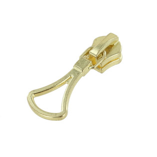 Riri 8MM Closed Bottom Zipper with Golf pull, Black/Antique Brass —  ZipUpZipper