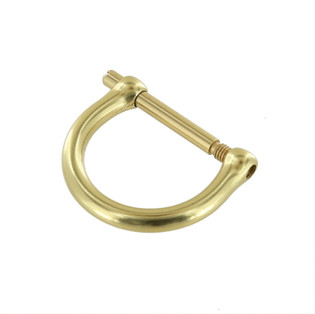 Craft County 6 Pieces Solid Brass D Rings - 1 Inch (25mm) Inner Width – for  Straps, Bags, Purses, Belts, and Leathercrafts